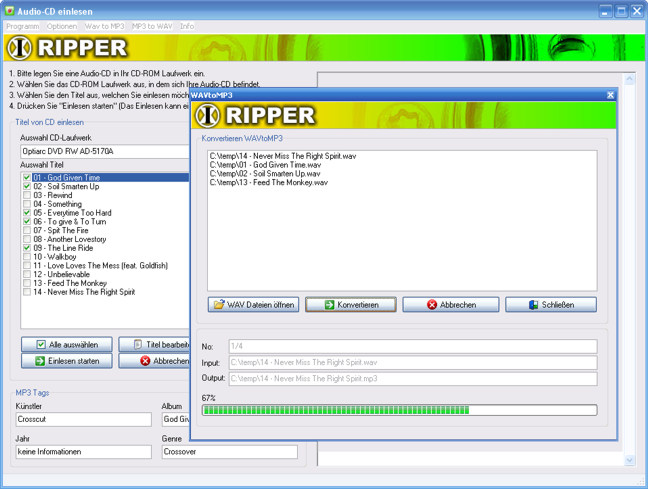 kostenloser Ripper CDDB