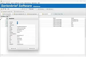 Serienbrief-Programm - Datenbank bearbeiten