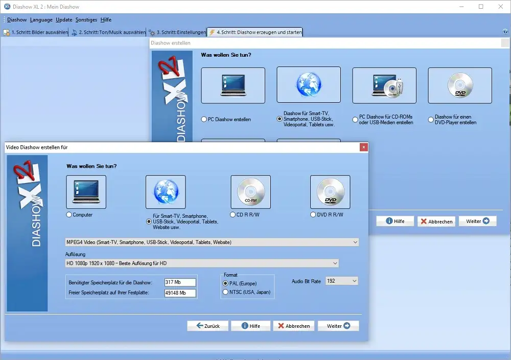 Diashow Programm für Fortgeschrittene