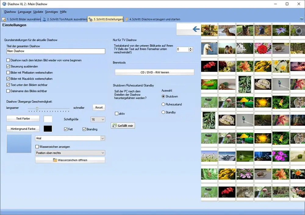 Diashow Programm und Slideshow erstellen
