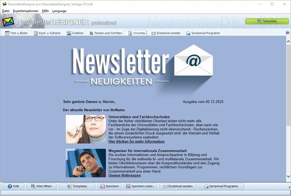 Email Newsletter Design