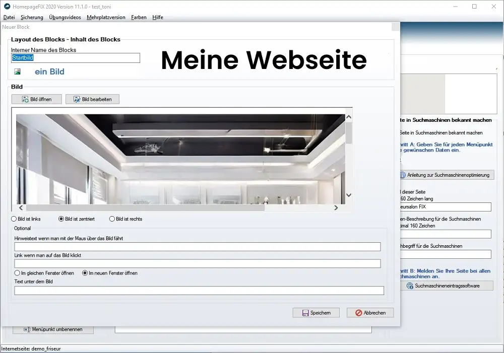 Homepage Software kostenlos