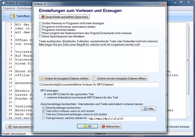 Text-To-Speech Software deutsch